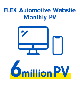 FLEX Automotive Website Monthly PV 6million PV